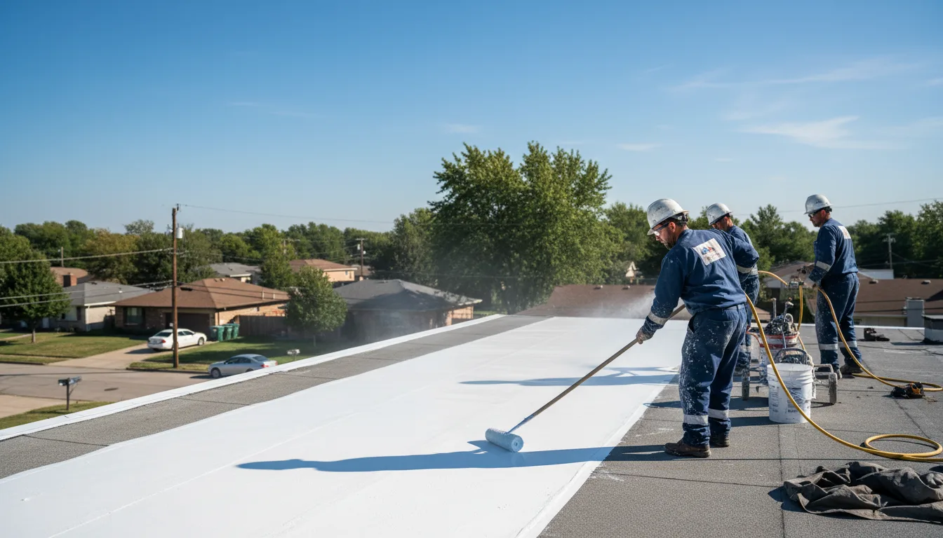 Commercial roof coating in Eolia, MO near me